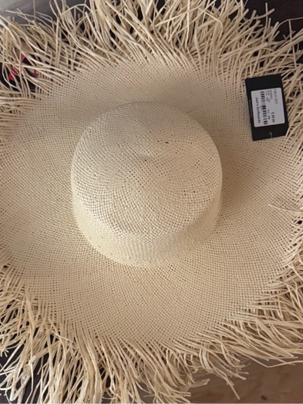 Wide Brim Straw Sun Hat in Natural